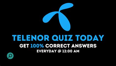 Telenor Quiz Today 29 February 2024 Telenor Answers Today