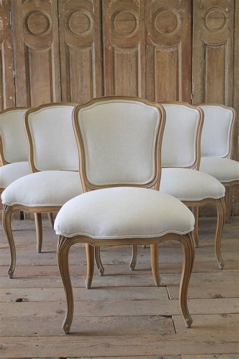 Our luxurious chairs add a royal touch to your dining space. Set of Six Wood Louis XV Style Dining Chairs in Natural ...