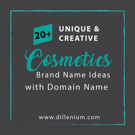 20 Cosmetic Brand Name Ideas With Available Domain Name
