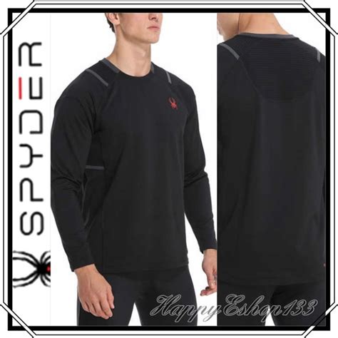 Spyder Shirts Spyder Active Mens Long Sleeve T Shirt Black Poshmark
