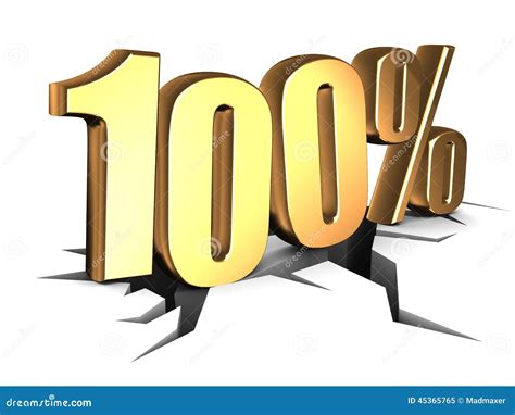 100 Percent Sign Stock Illustration Illustration Of Internet 45365765