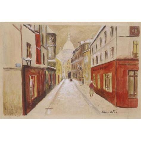 Attributed To Maurice Utrillo French Painting