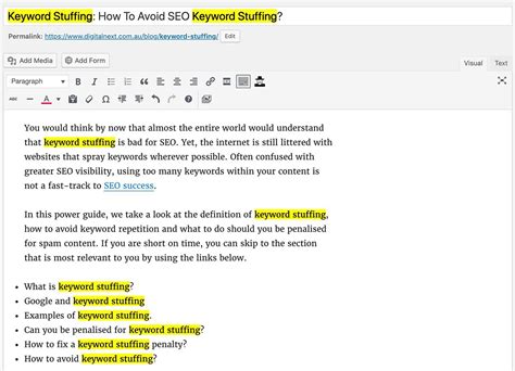 Keyword Stuffing How To Avoid Kw Stuffing Digital Next