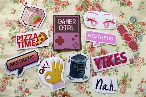 See more ideas about aesthetic indie, aesthetic, planting flowers. Aesthetic Stickers Pack on Storenvy