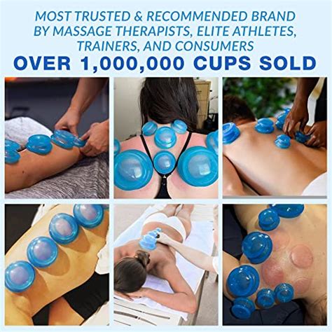 Lure Essentials Edge Cupping Set Ultra Clear Blue Silicone Cupping