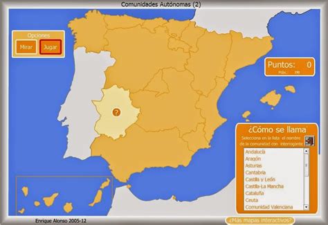 Recursos Primaria Mapas Interactivos De España Ccaa Y Provincias