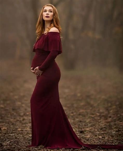 2018 Maternity Photo Shoot Dress Maternity Photography Props Plus Size