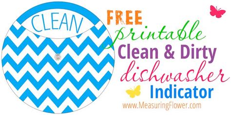 If your pots or pans aren't completely clean, follow cascade's tips and learn how to wash stainless steel. Free Printable Clean and Dirty Dishwasher Indicator - Measuring Flower