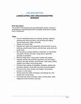 Job Description For Landscaper Pictures