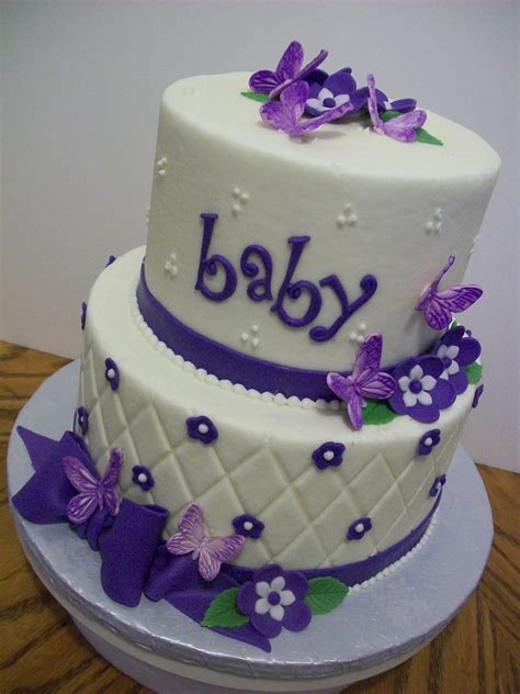 Themed baby shower cards are afterward affable in many shapes and sizes consequently that you can create your marginal and even acquire your personalized pronouncement imprinted upon the invitation cards. Purple Butterflies - CakeCentral.com