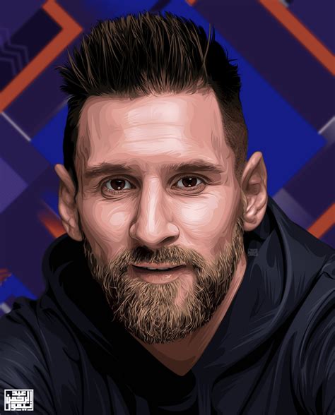 leo messi digital art behance