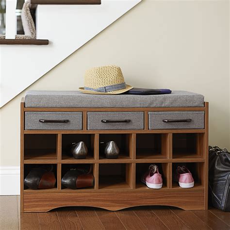 Maybe you would like to learn more about one of these? Household Essentials Entryway Shoe Storage Bench & Reviews ...