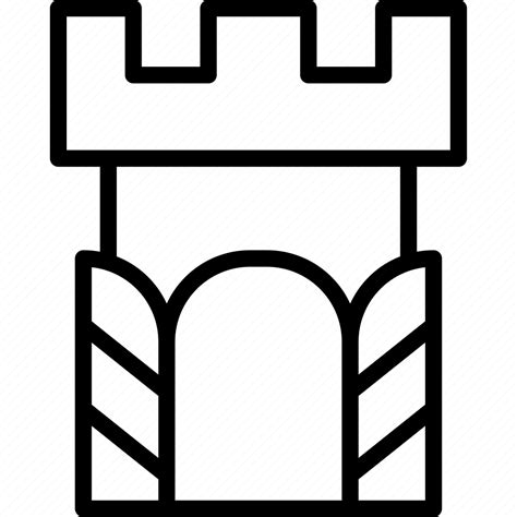 Access Castle Door Open Security Tower Icon Download On Iconfinder