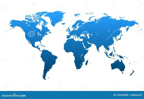 World Map Vector Stock Vector Illustration Of Continent 133341805