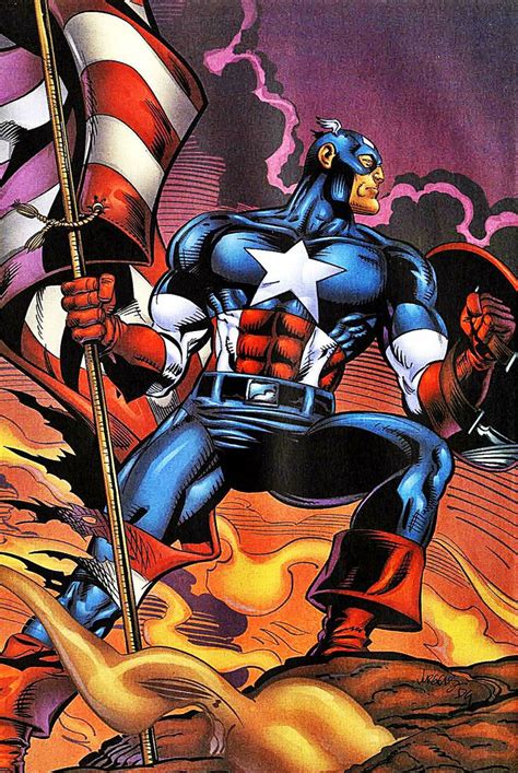 Captain America Steve Rogers Art By Dan Jurgens Marvel Captain America Captain America
