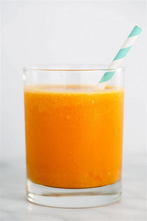 Carrot Ginger Smoothie With Turmeric Jessica Gavin