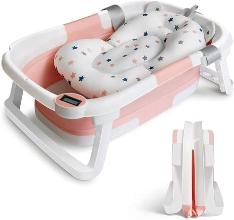 Befol Collapsible Baby Bathtub For Infants To Toddler Portable Travel