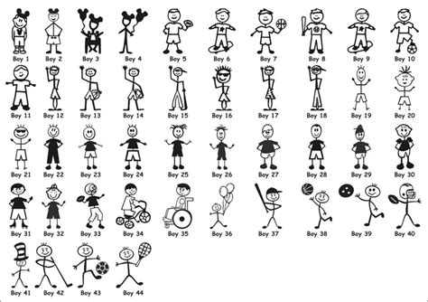 Boy Stick People Decal ~ Email Me At Customizeddecals For