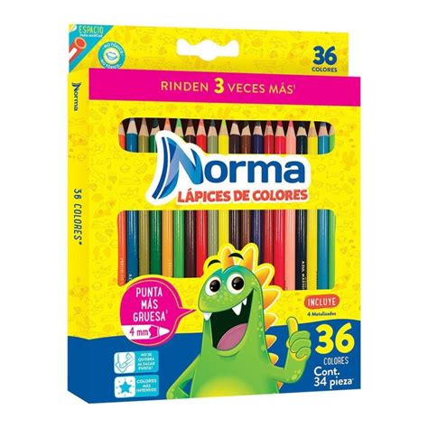 Colores Norma Lápices 36 Colores Walmart