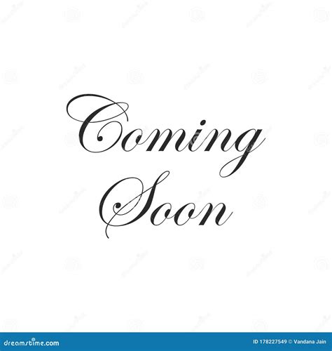 Coming Soon Modern Brush Calligraphy Hand Lettering Card Calligraphy