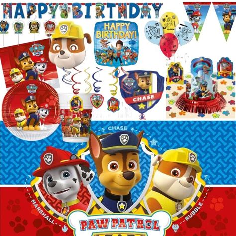 Paw Patrol Party Tableware, Decorations and Balloons | eBay