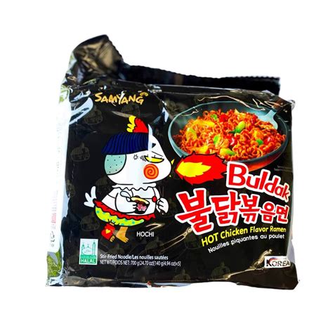 Samyang Buldak Hot Chicken Flavour Ramen Noodles 5x140gm Shopifull