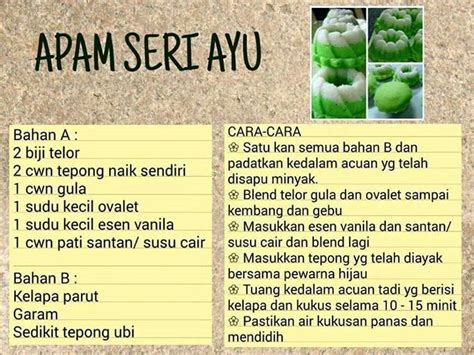 Apam seri ayu | Malaysian delicacies | Pinterest