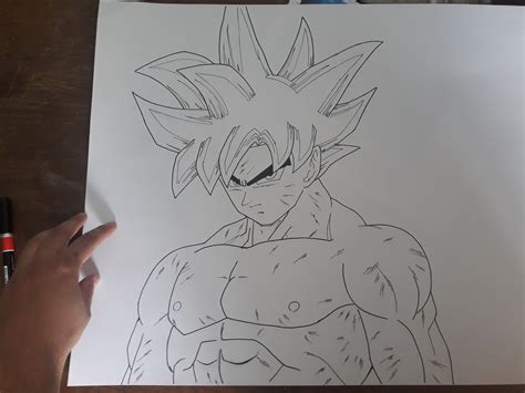 Como Dibujar A Goku Ultra Instinto A Lapiz