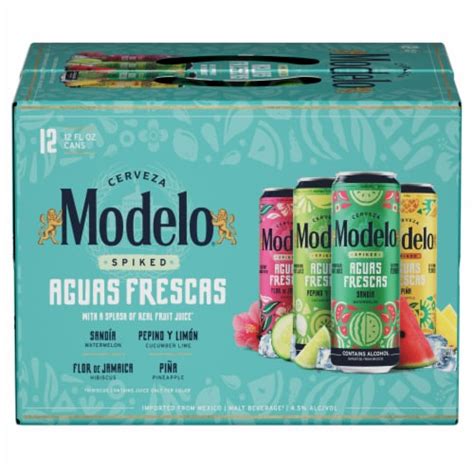 Modelo Spiked Aguas Frescas Flavored Malt Beverage 12 Cans Variety Pack