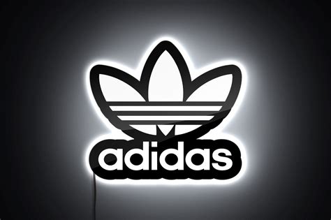 Adidas Flower Logo Led Backlit Sign Yeezy Wall Decor Hype Etsy