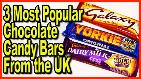 3 Most Popular Milk Chocolate Candy Bars From The United Kingdom Youtube