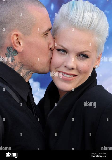 Carey Hart And Alecia Beth Moore Aka Pink Attends The World Premiere Of