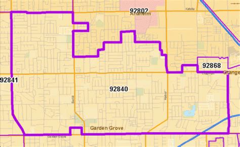 Zip Code Map Of 92801 Demographic Profile Residential Otosection