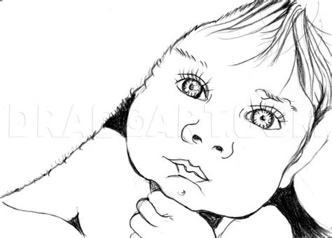 How To Draw A Realistic Baby Step By Step Drawing Guide By Catlucker