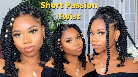 Diy Short Passion Twist Easy Step By Step Tutorial Two Methods No