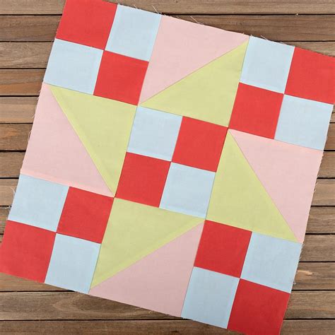 Sue Sewed Her Block With The Fabrics From The Ultimate Beginner Quilt Kit