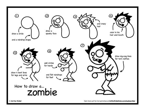 Https://tommynaija.com/draw/easy How To Draw A Zombie