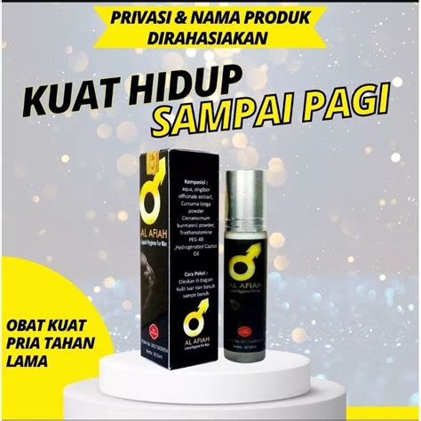 Jual Bpom Al Afiah Obat Kuat Pria Tahan Lama Sex Minyak Hajar Jahanam Spray Original Shopee