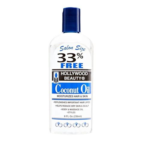 Hollywood Beauty Coconut Oil Moisturizes Hair And Skin 8 Oz