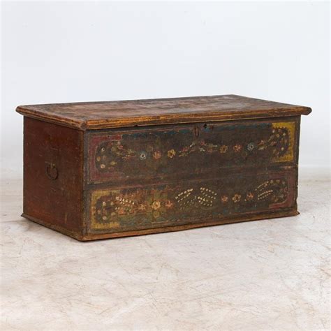 The perfect height for your coffee table for optimum functionality and good looks, don't go too low or too high on this furniture essential. Antique Original Painted Trunk from Romania, Perfect ...