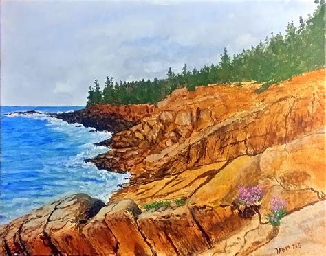 Maine Coast Acadia National Park Painting By William Tremble Fine Art