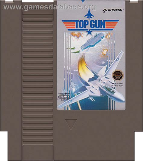 Top Gun The Second Mission Nintendo Nes Artwork Cartridge