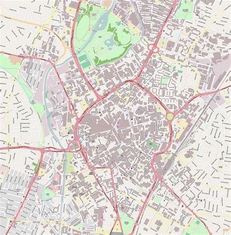 Large Leicester Maps For Free Download And Print High Resolution And