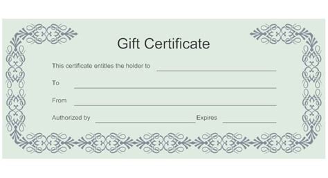 Gift Certificate Templates Excel Pdf Formats