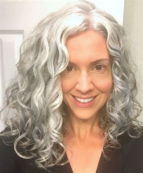Long Hairstyles For Older Women Image Grey Curly Hair Long Gray Hair