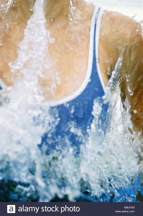 Woman Emerging From Pool High Resolution Stock Photography And Images Alamy
