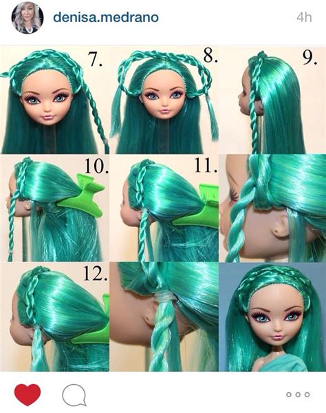 hairstyle tutorial by denisa medrano part 2 … barbie doll hairstyles barbie hairstyle doll wigs