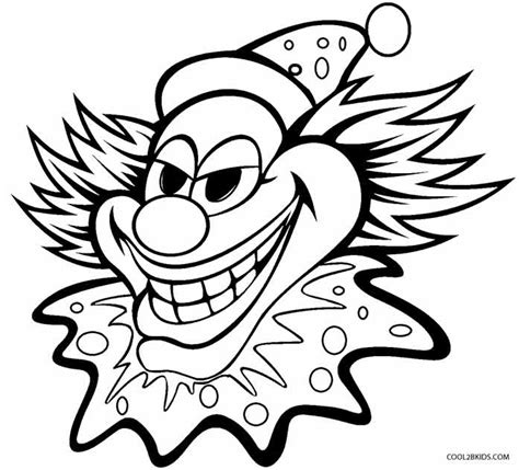 Printable Clown Coloring Pages For Kids Cool2bkids