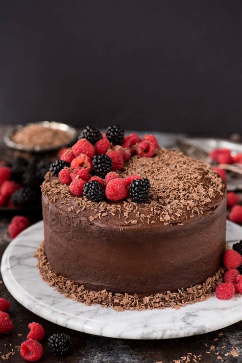 Top with chocolate buttercream and chocolate. Chocolate Velvet Cake | Promised Land Dairy