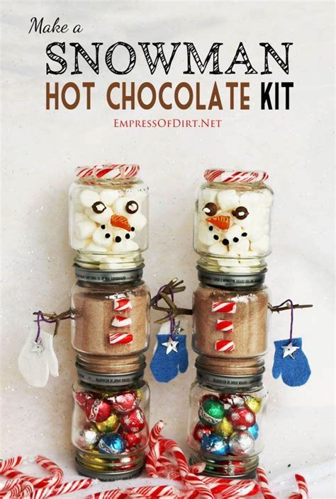 Make Snowman Hot Chocolate Kits In Jars — Empress Of Dirt Baby Food